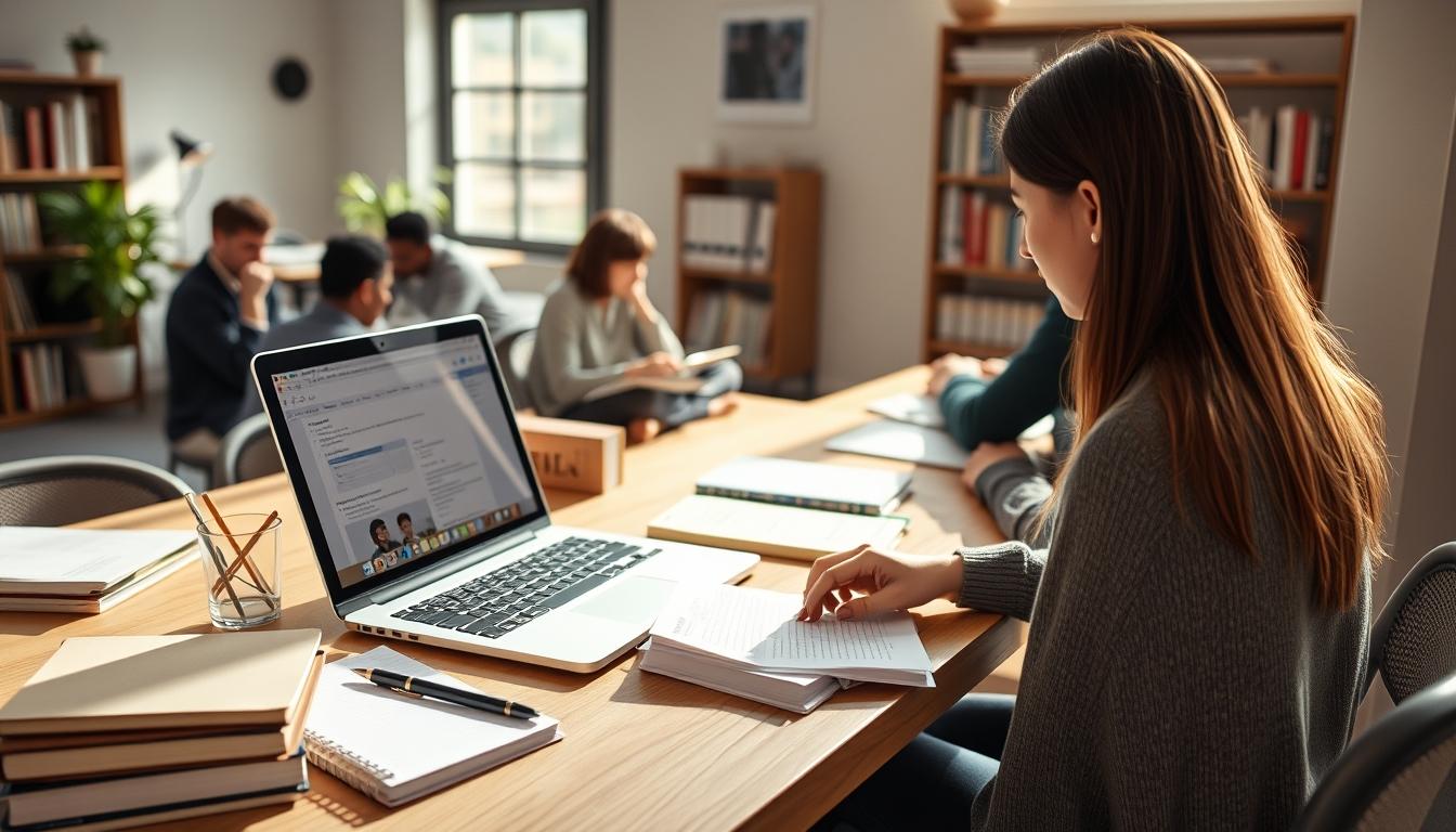 University campus and academic environment in Madrid